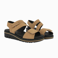 Sandalia cuña velcros 36151 Cuero