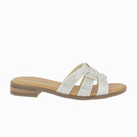 Sandalia pala brillos 37059 Plata