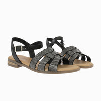 Sandalia brillos 37060 Negro