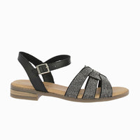 Sandalia brillos 37060 Negro