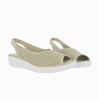 Sandalia cuña picada ICONIC 38476 Platino