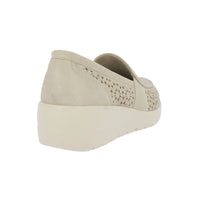 Zapato mocasin picado 40204 Platino