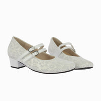 Zapato tacón velcros 81259 Blanco