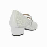 Zapato tacón velcros 81259 Blanco