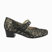 Zapato tacón velcros 81259 Negro