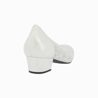 Zapato tacón estampado 81261 Blanco