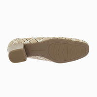 Zapato tacón trenzado 81270 Beig