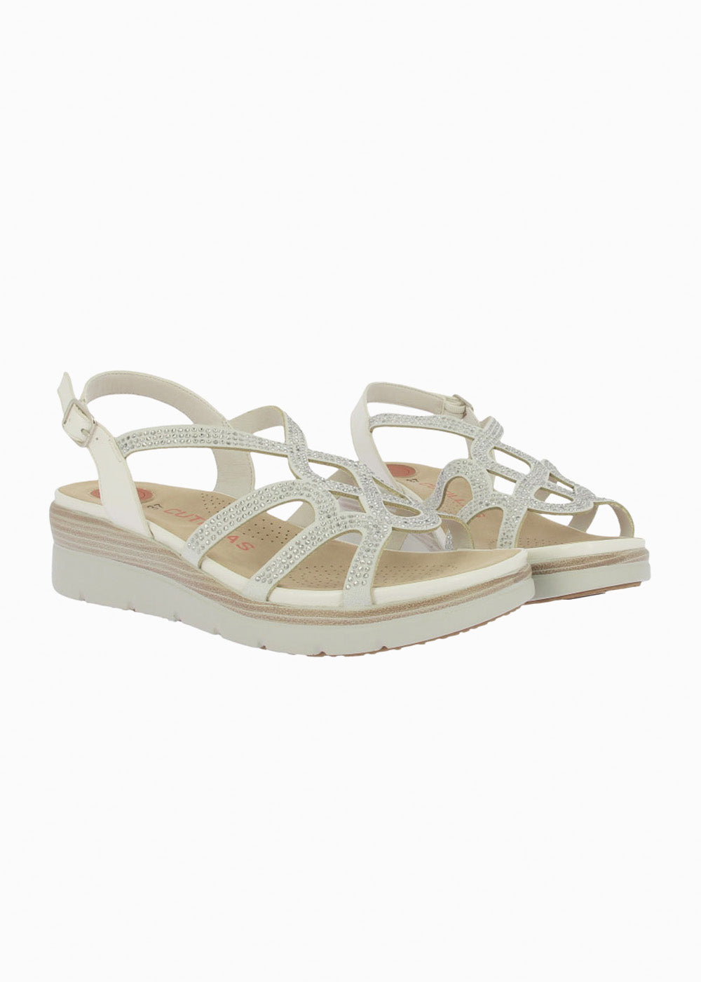 Sandalia cuña 31803 Hielo