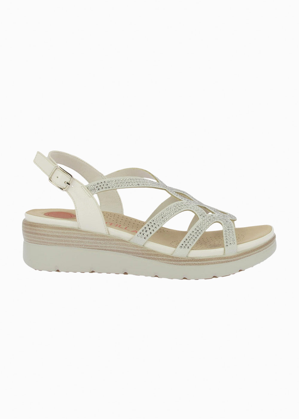 Sandalia cuña 31803 Hielo