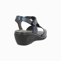 Sandalia cuña velcro 32180 Marino
