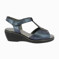 Sandalia cuña velcro 32180 Marino
