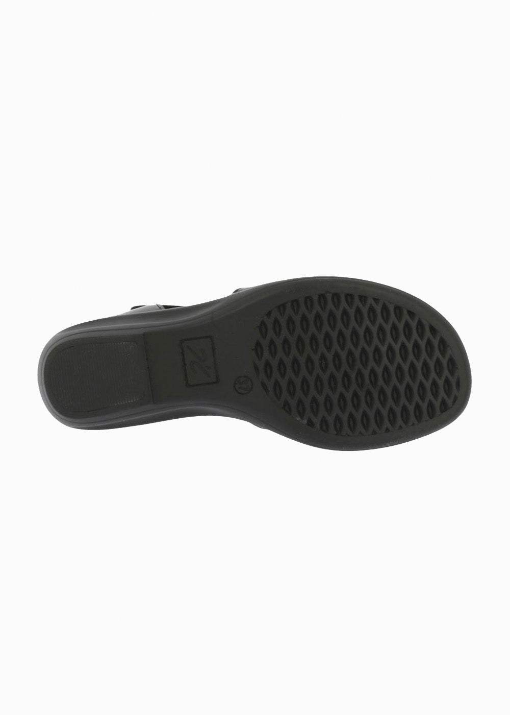 Sandalia cuña velcro 32182 Negro