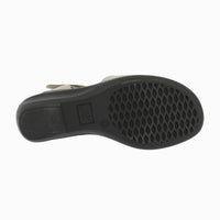 Sandalia cuña velcro 32182 Taupe