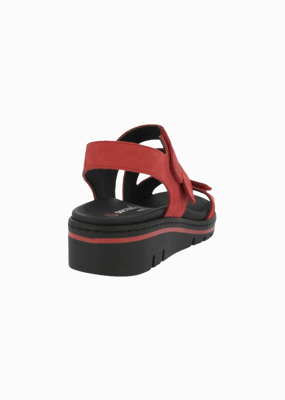 Sandalia cuña velcros 36151 Rojo