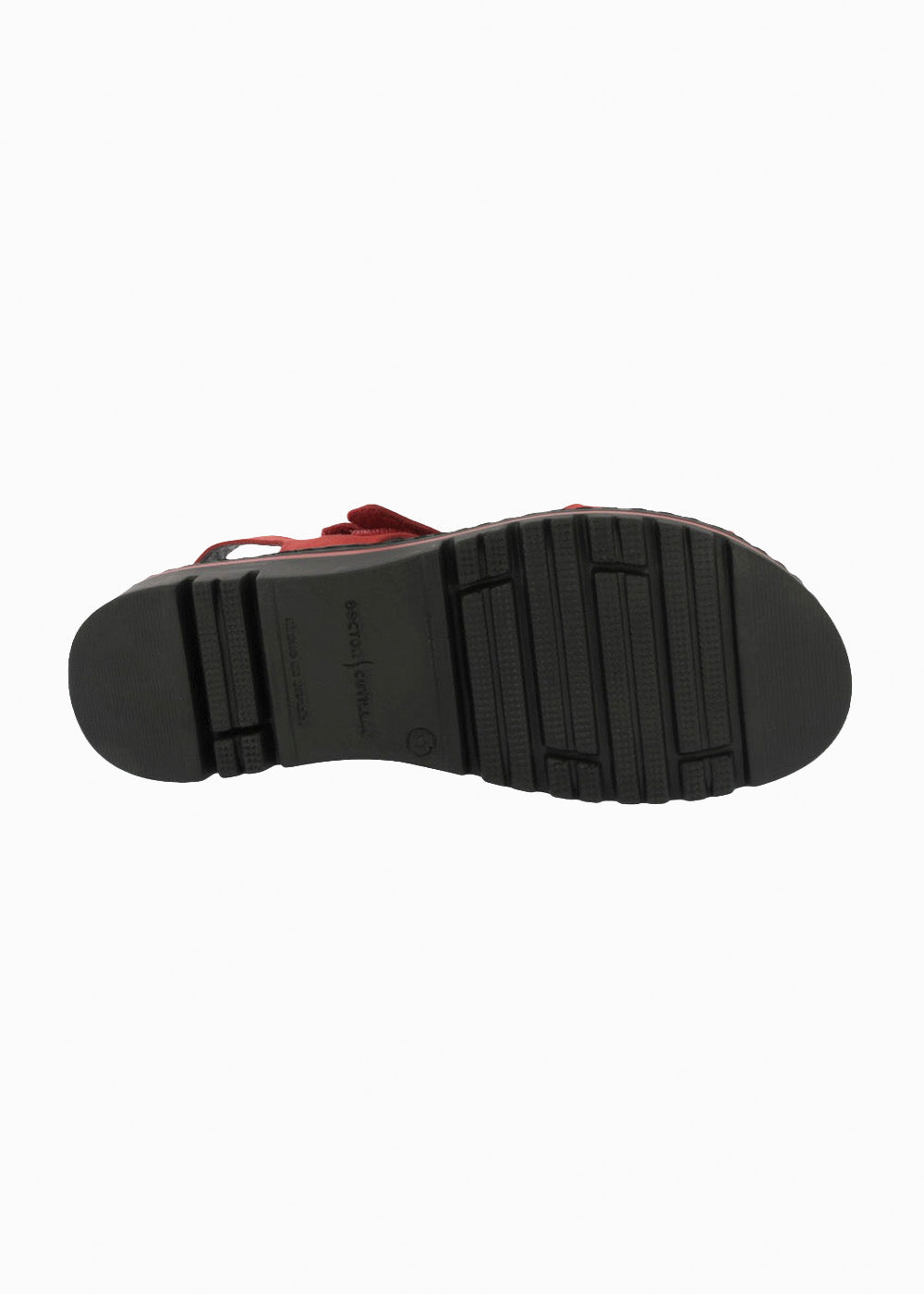 Sandalia cuña velcros 36151 Rojo