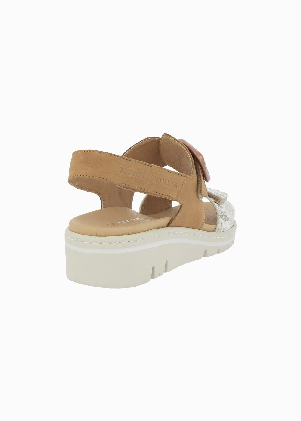 Sandalia cuña velcros 36152 Cuero