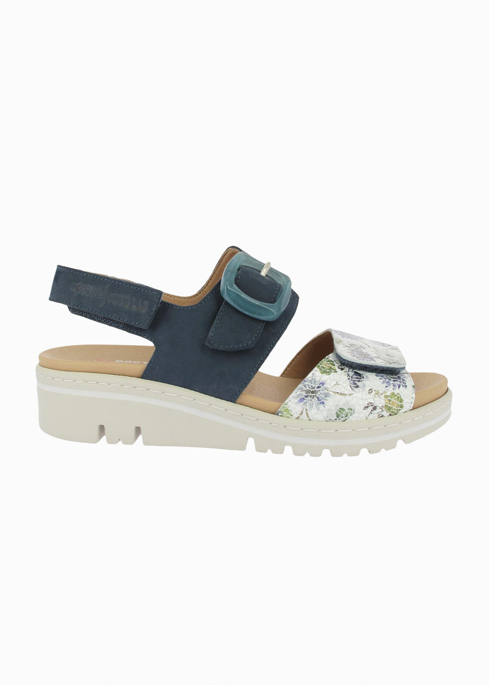 Sandalia cuña velcros 36152 Marino