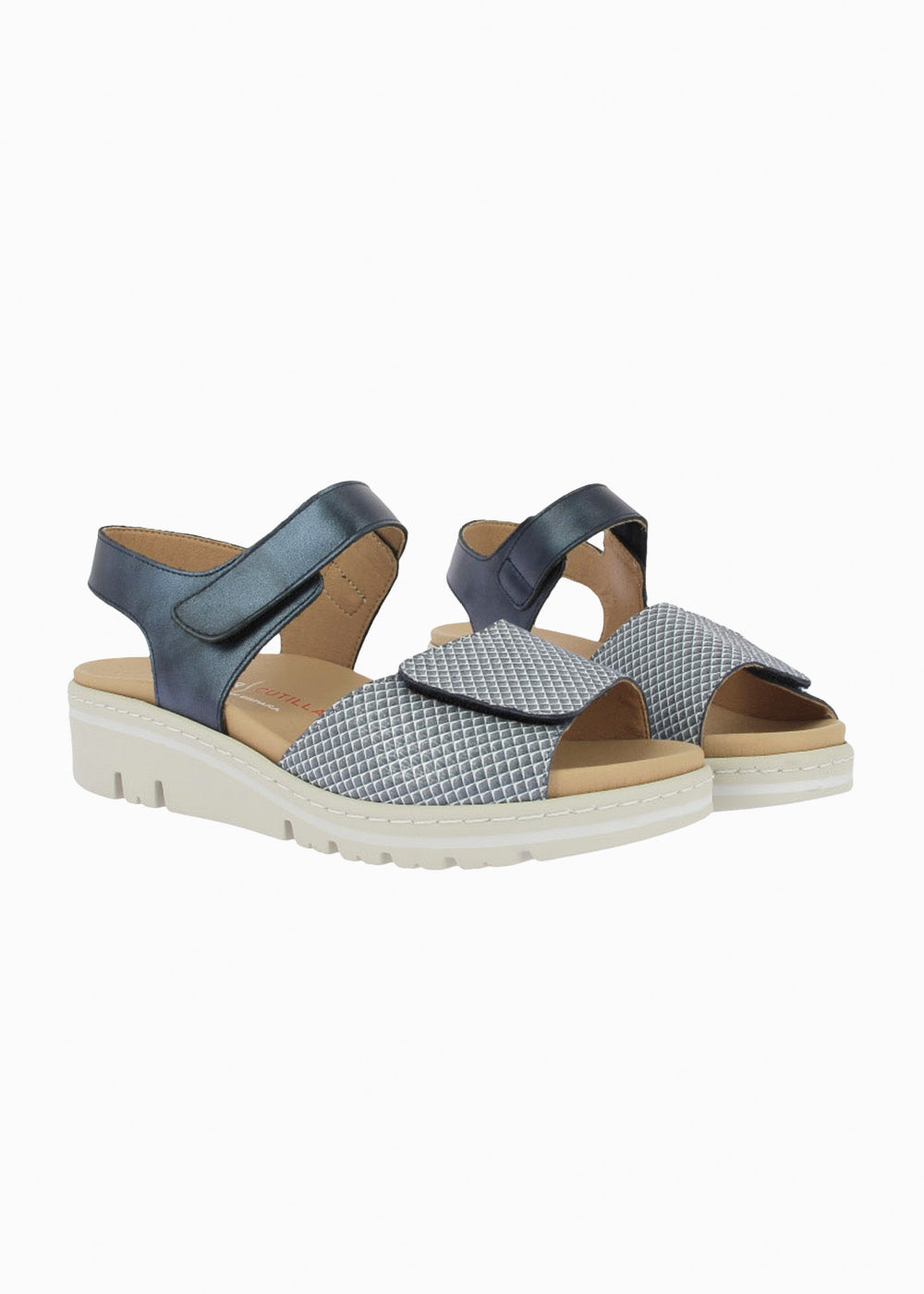 Sandalia cuña velcros 36157 Marino