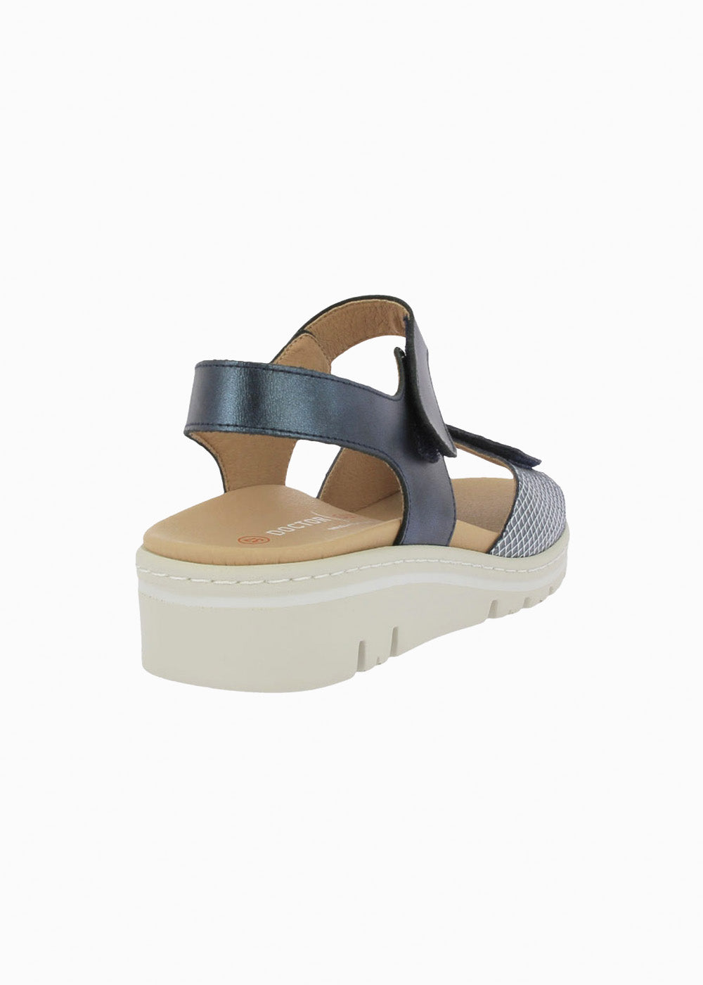 Sandalia cuña velcros 36157 Marino
