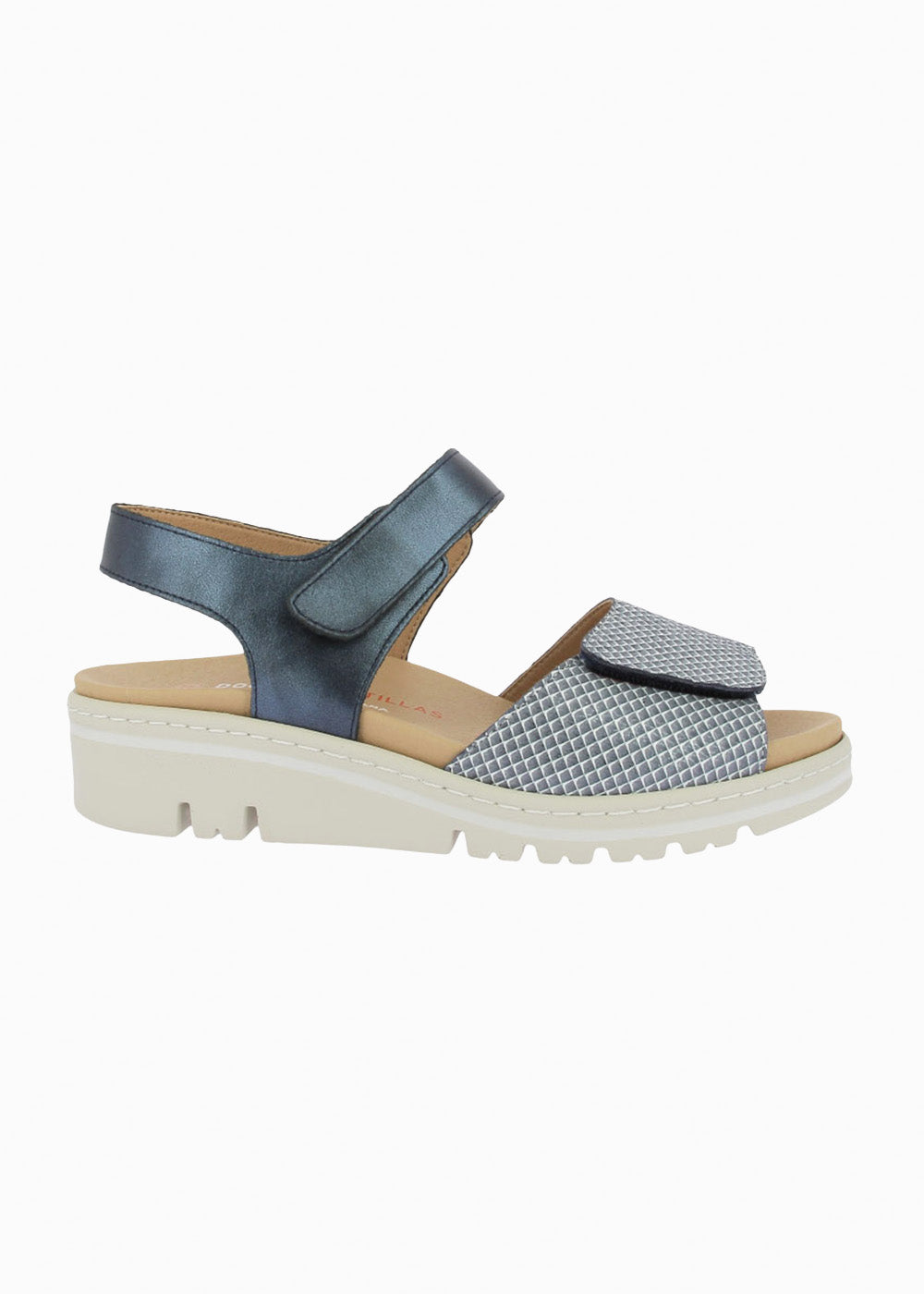 Sandalia cuña velcros 36157 Marino