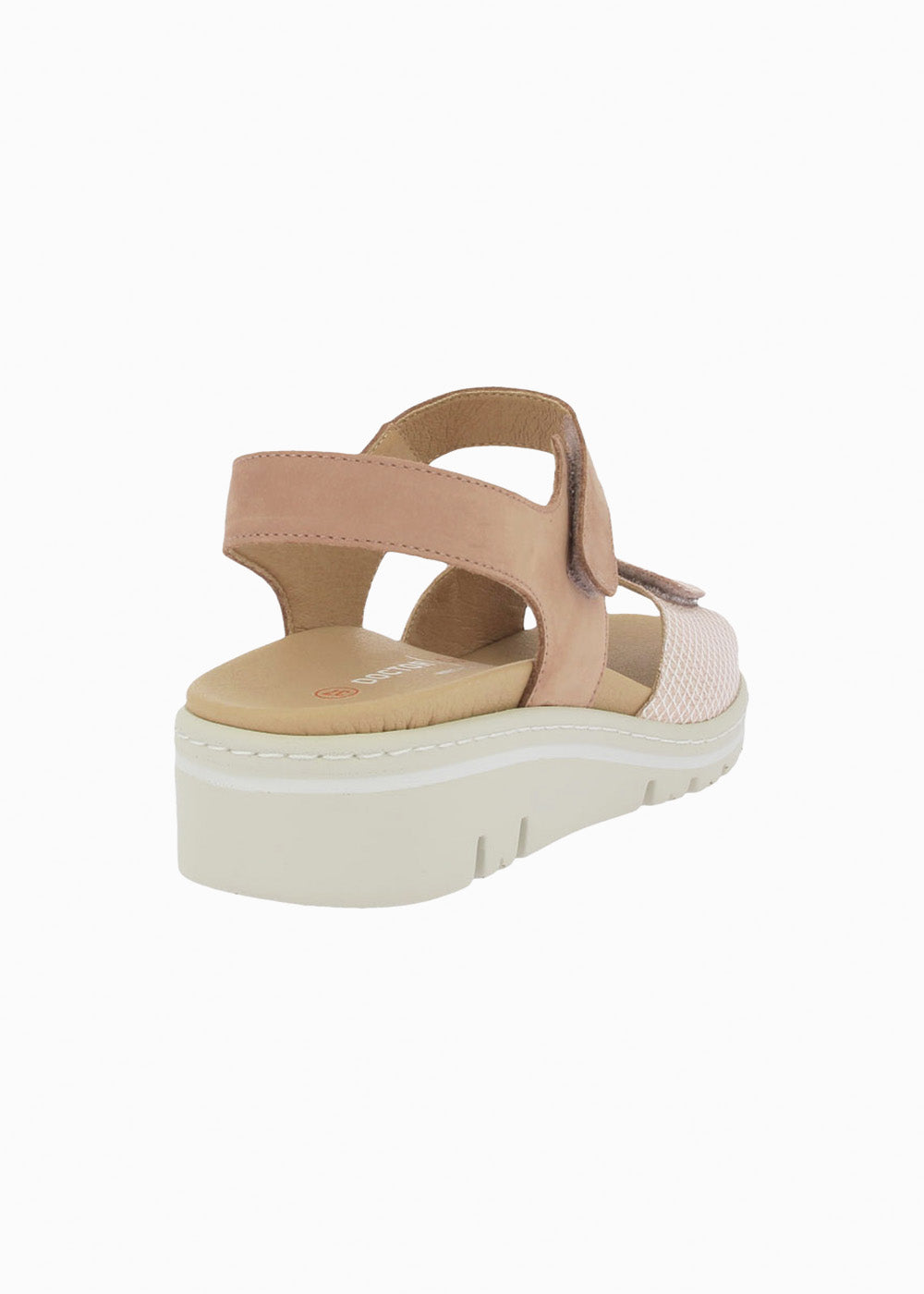 Sandalia cuña velcros 36157 Salmon