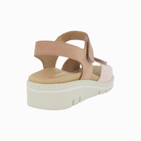 Sandalia cuña velcros 36157 Salmon