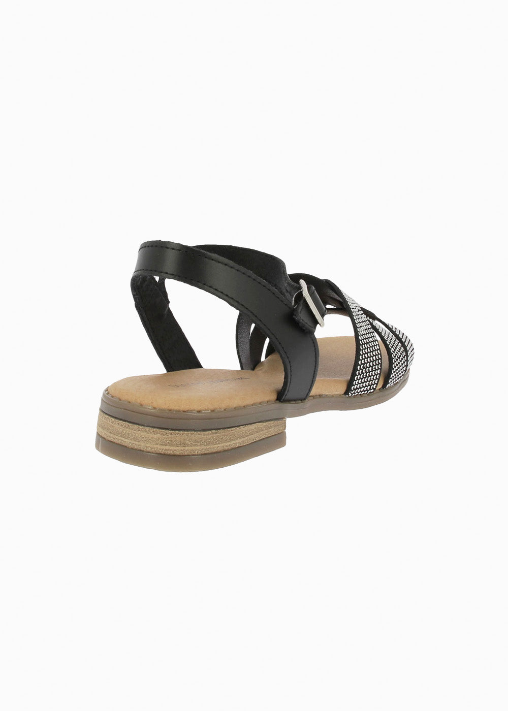 Sandalia brillos 37060 Negro
