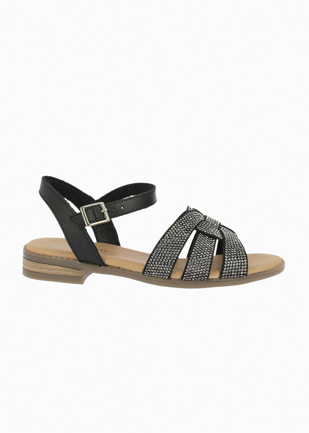 Sandalia brillos 37060 Negro