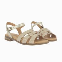 Sandalia brillos 37060 Platino