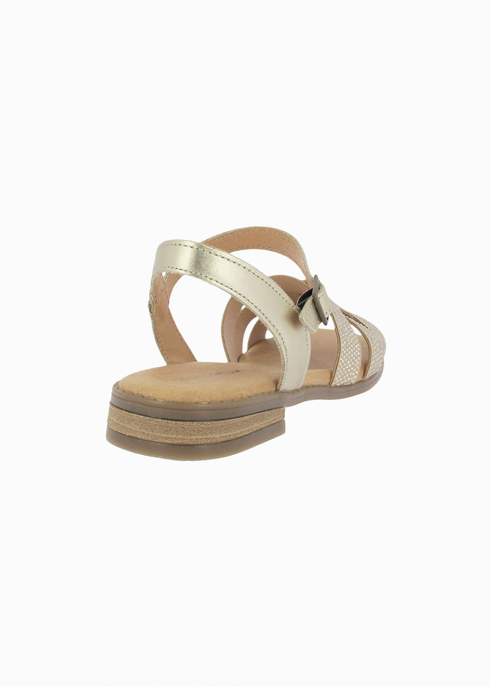 Sandalia brillos 37060 Platino