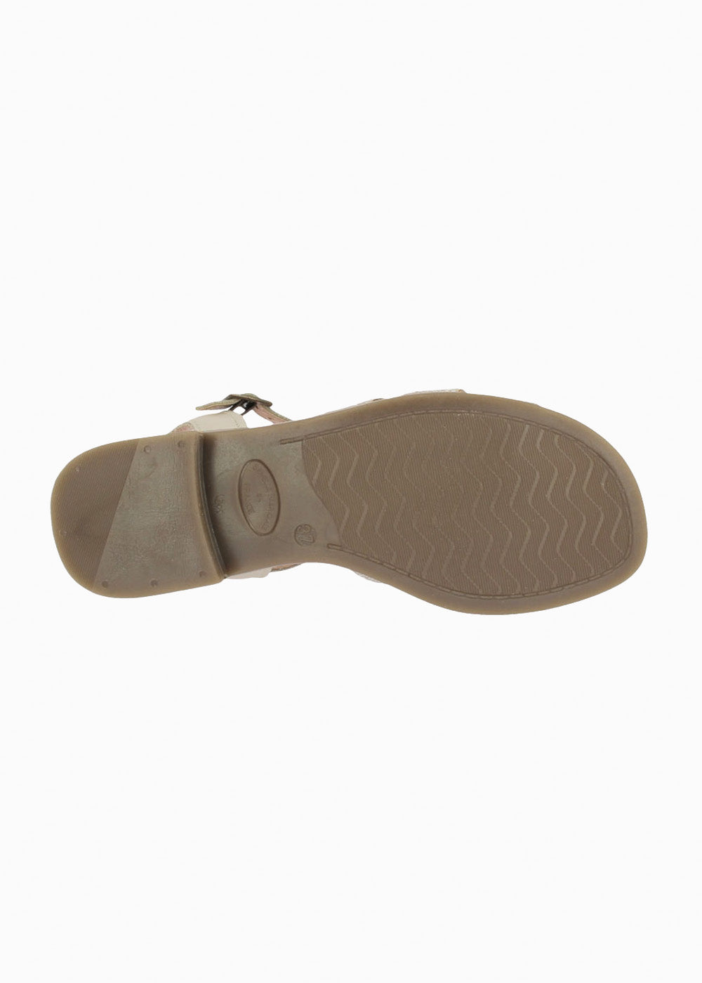Sandalia brillos 37060 Platino