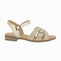 Sandalia brillos 37060 Platino