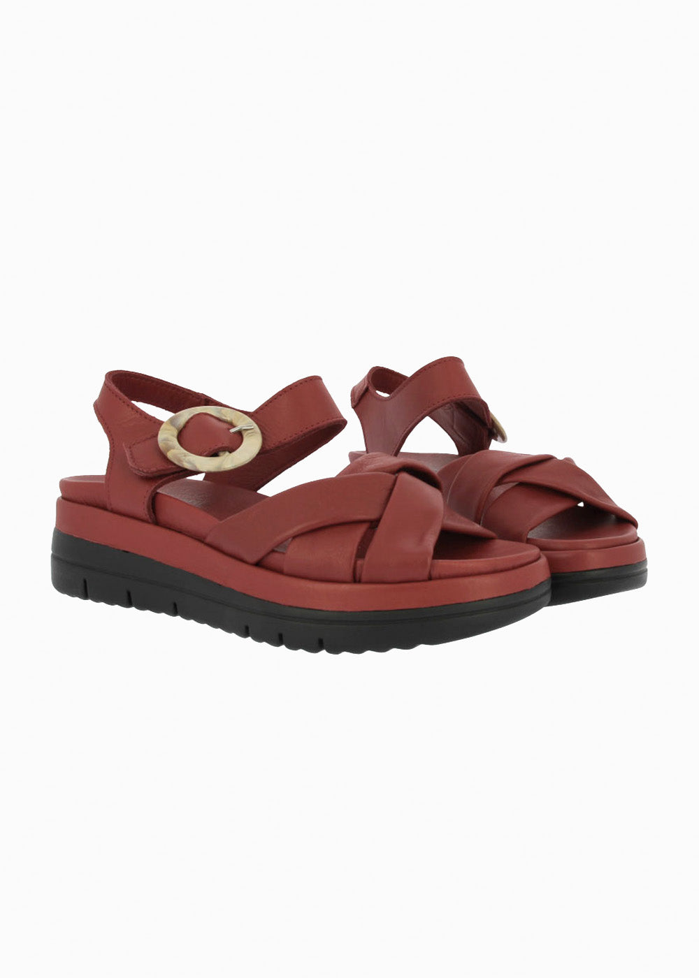 Sandalia cuña 37151 Rojo