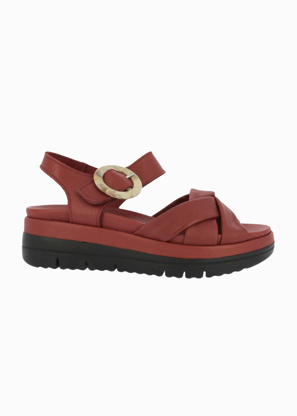 Sandalia cuña 37151 Rojo