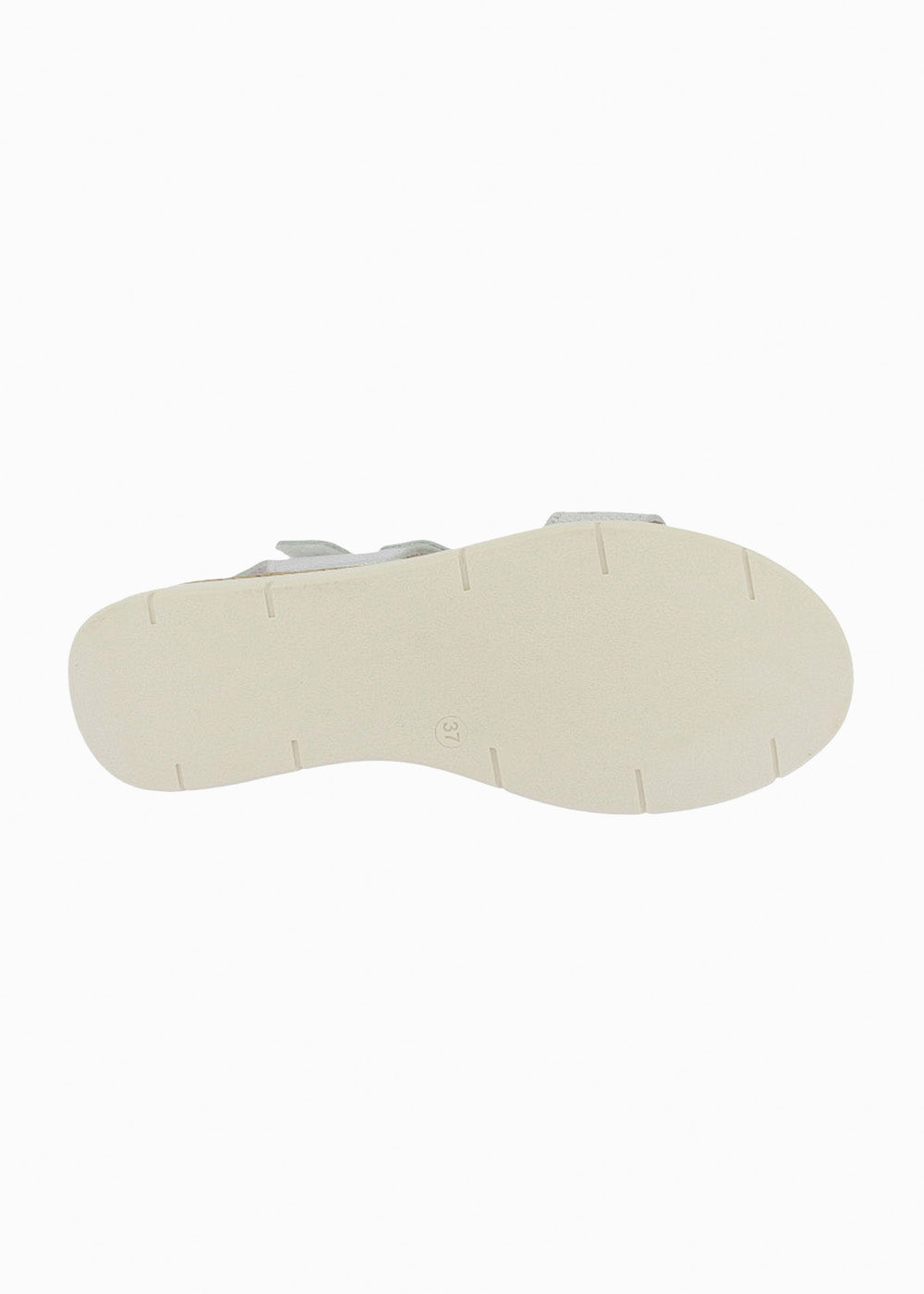 Sandalia cuña velcros 37856 Plata
