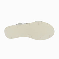 Sandalia cuña velcros 37856 Plata