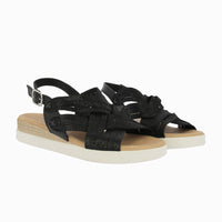 Sandalia cuña 37857 Negro
