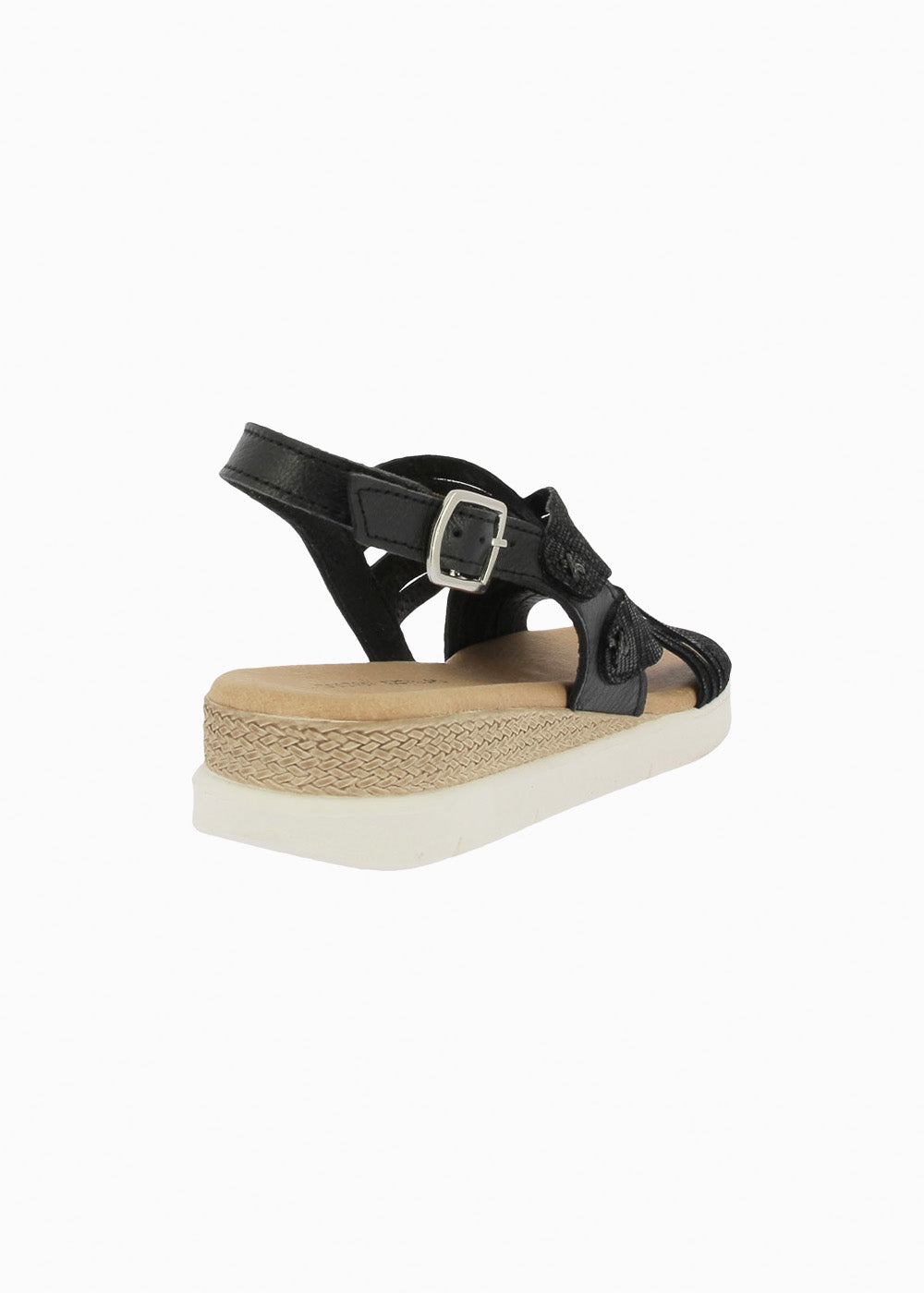 Sandalia cuña 37857 Negro