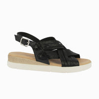 Sandalia cuña 37857 Negro