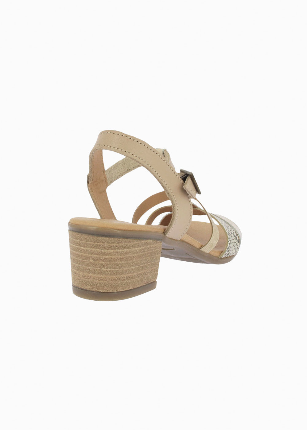 Sandalia tacón 37955 Beig