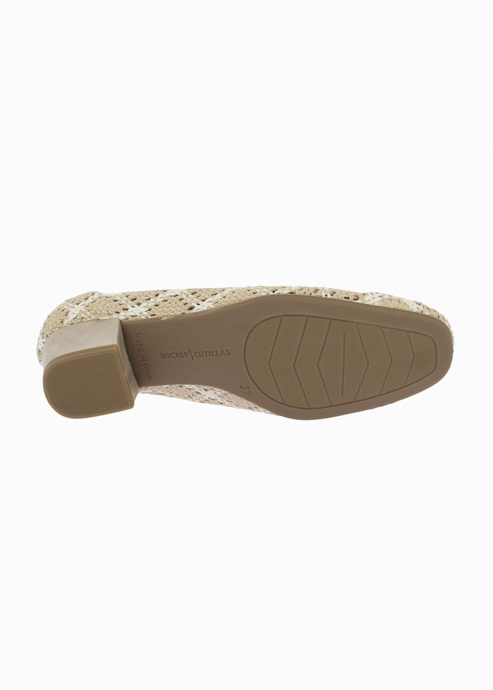Zapato tacón trenzado 81270 Beig